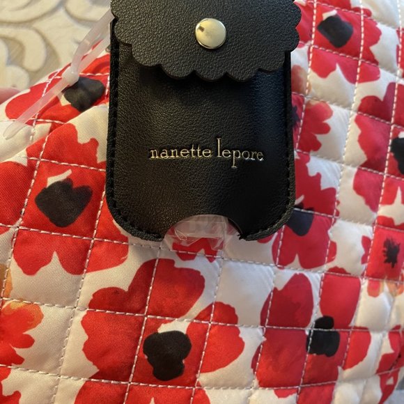 NWT Nanette Lepore Nylon Print Mini Backpack Poppy - Picture 3 of 8